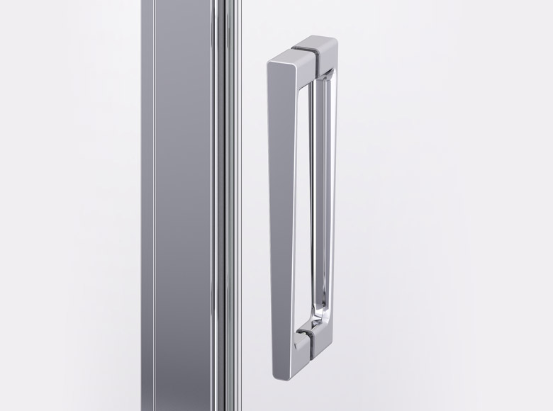 Slankt, ergonomisk håndtak for enkel åpning av døren